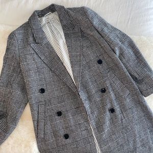 Houndstooth Full Length Coat